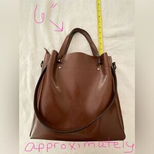 Leather purse with 3 types of straps!